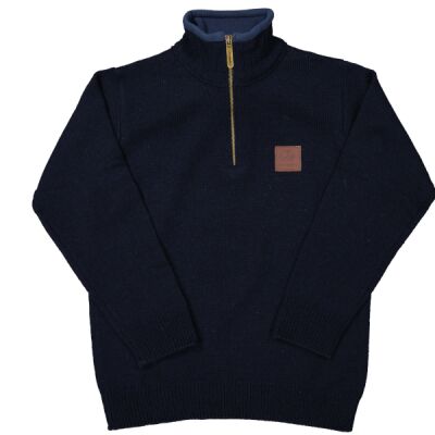 Swanndri Kids' Mariner Zip Neck Sweater Thumbnail