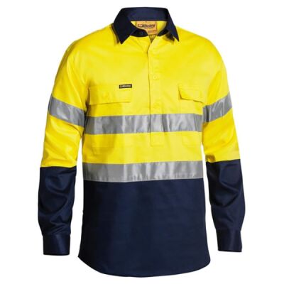 TAPED HI VIS CLOSED FRONT DRILL SHIRT Thumbnail