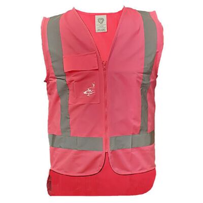 Caution D/N Safety Vest - Pink Thumbnail