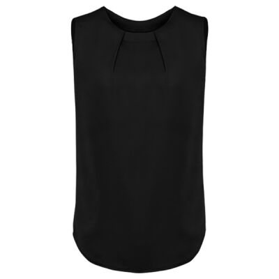 Womens Estelle Sleeveless Pleat Detail Blouse Thumbnail