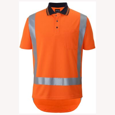 Hi Vis (D+N) S/S Non Cuff TTMC-W17 Traditional Polo Thumbnail
