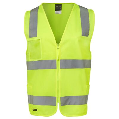 Hi Vis (D+N) Zip Safety Vest Thumbnail