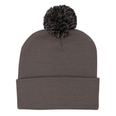 Acrylic Beanie with Pom Pom Thumbnail