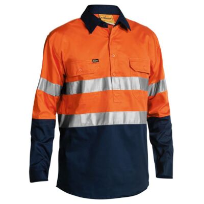 Taped Hi Vis Closed Front Cool Lightweight Shirt Thumbnail