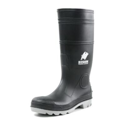Inca Pvc/Nitrile Safety Gumboot Black/Grey Thumbnail