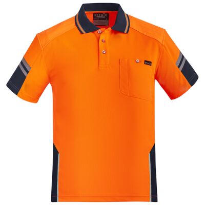 Mens Reinforced Hi Vis Squad S/S Polo Thumbnail