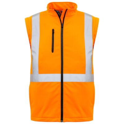 Unisex Hi Vis 2 in 1 X Back Soft Shell  Rain Jacket Thumbnail