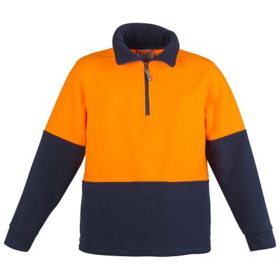 Unisex Hi Vis Half Zip Fleece Pullover Thumbnail