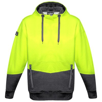 Unisex Hi Vis Textured Jacquard Hoodie Thumbnail